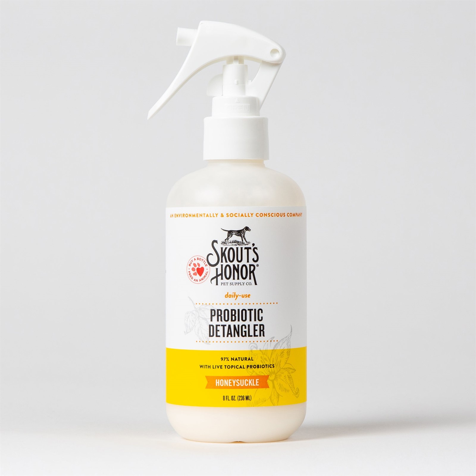 Skouts Honor Dog Grooming Probiotic Detangler Honeysuckle