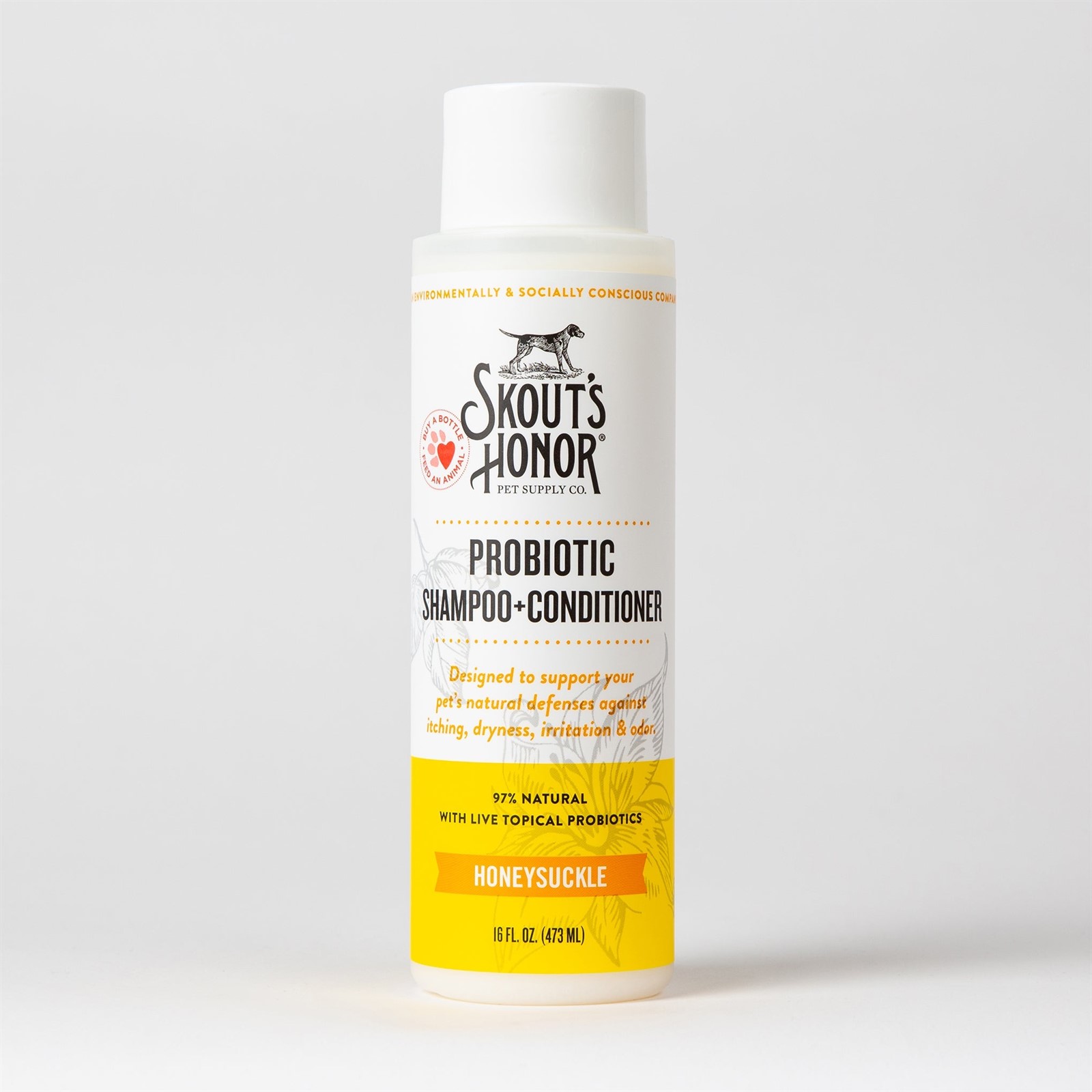 Skouts Honor Probiotic Honeysuckle Pet Shampoo and Conditioner