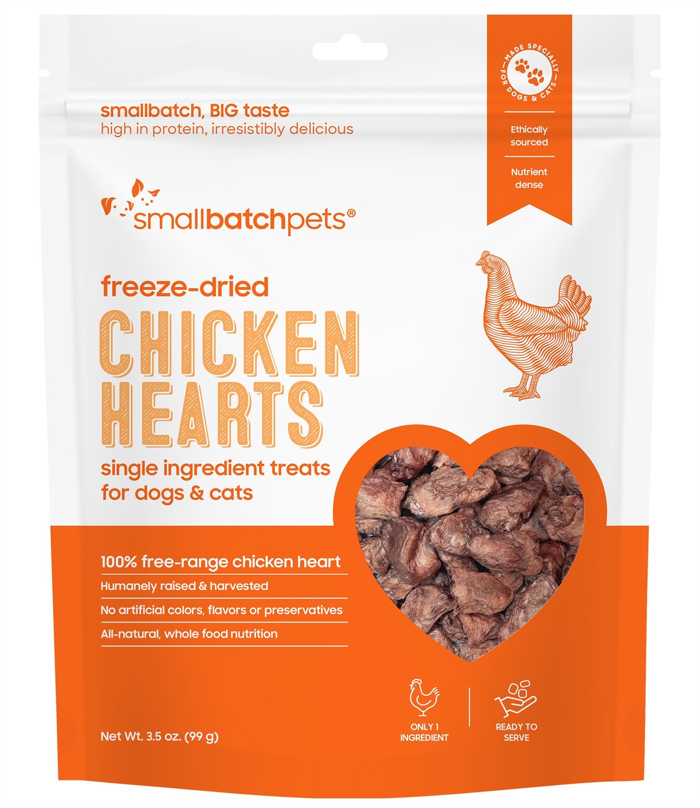 Small Batch Freeze Dried Hearts Chicken