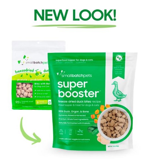 Small Batch Super Booster Freeze Dried Treat Duck Bites 