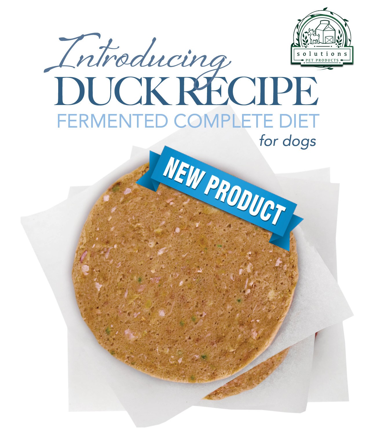 Solutions Dog Frozen Duck Patties