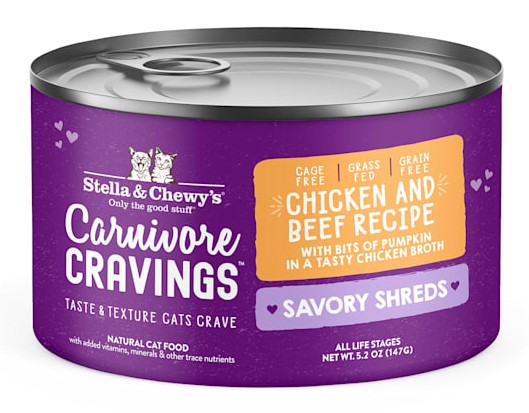 Stella and Chewys Carnivore Cravings Savory Shreds Chicken Beef Recipe