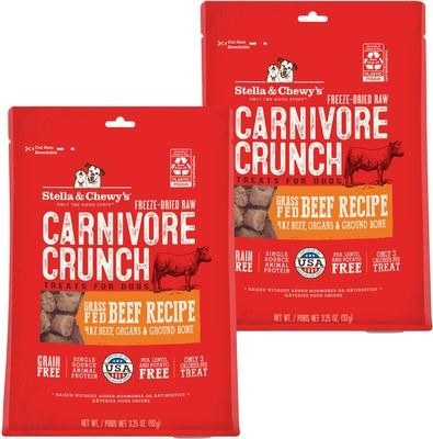 Stella and Chewys Carnivore Crunch Beef Dog Treat
