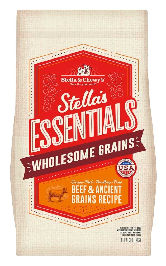 Stella and Chewys Essentials Grass Fed Beef Ancient Grains Recipe