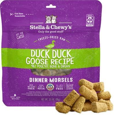 Stella and Chewys Freeze Dried Duck Duck Goose Dinner for Cats