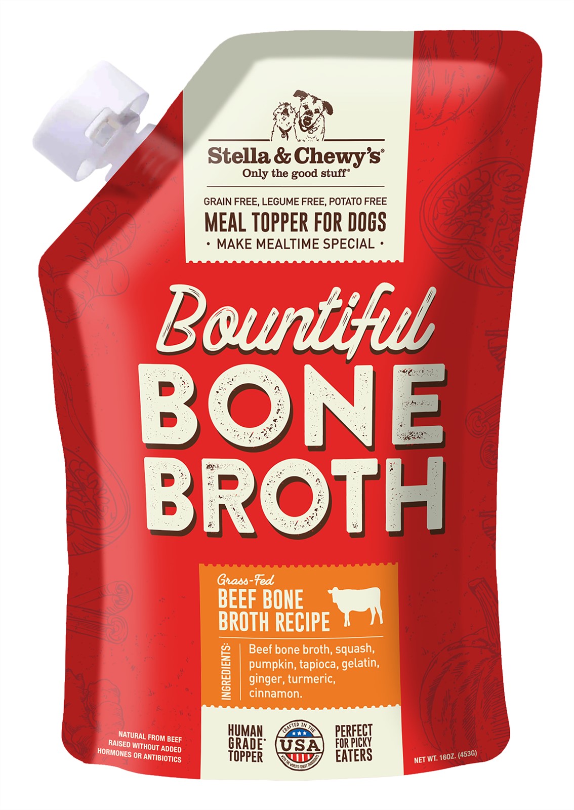 Stella and Chewys Grass Fed Beef Broth Topper