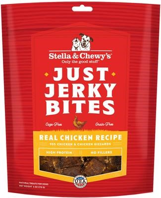 Stella and Chewys Just Jerky Bites Real Chicken Recipe Dog Treats
