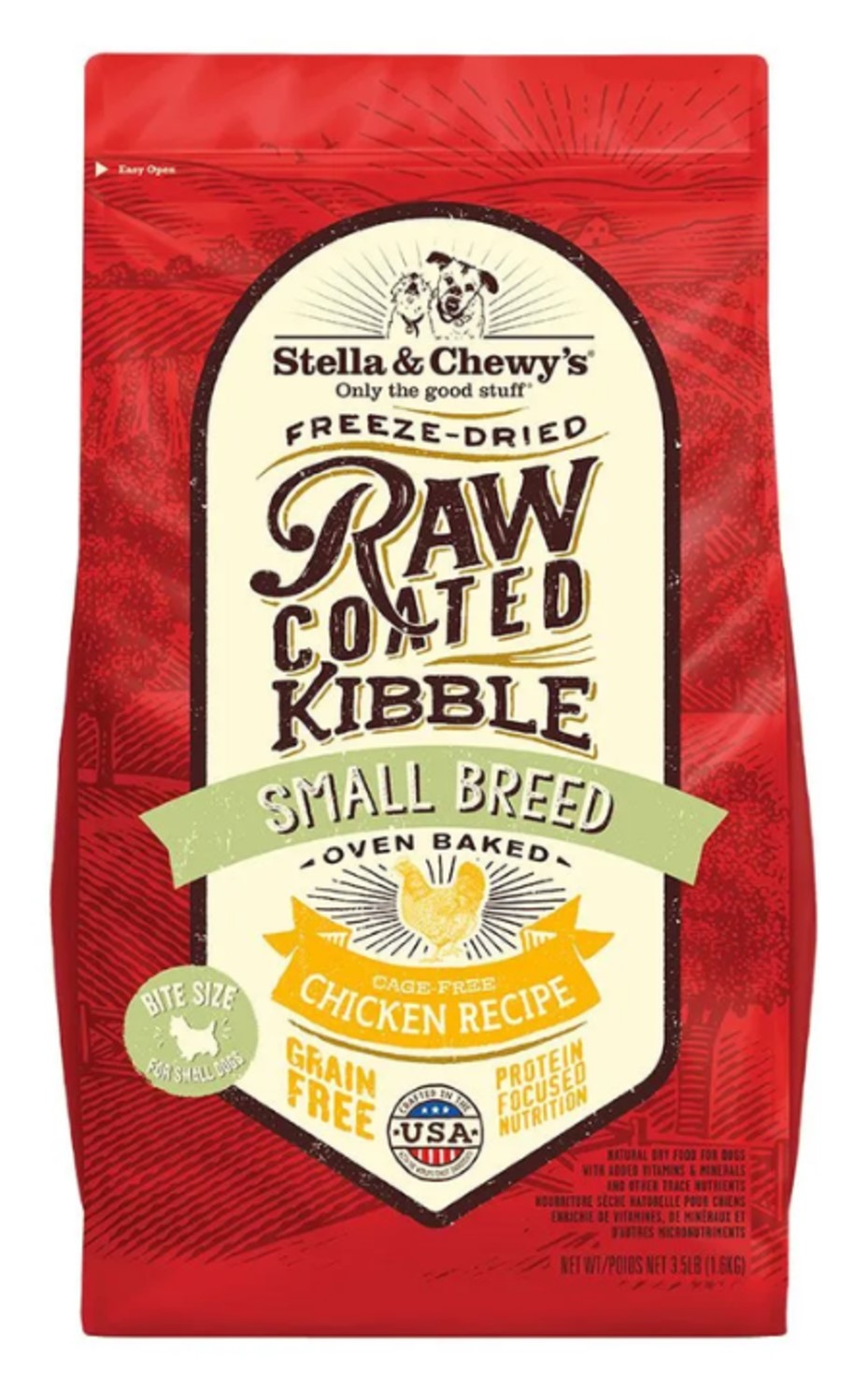Stella and Chewys Raw Coated Baked Kibble Cage Free Chicken Small Breed