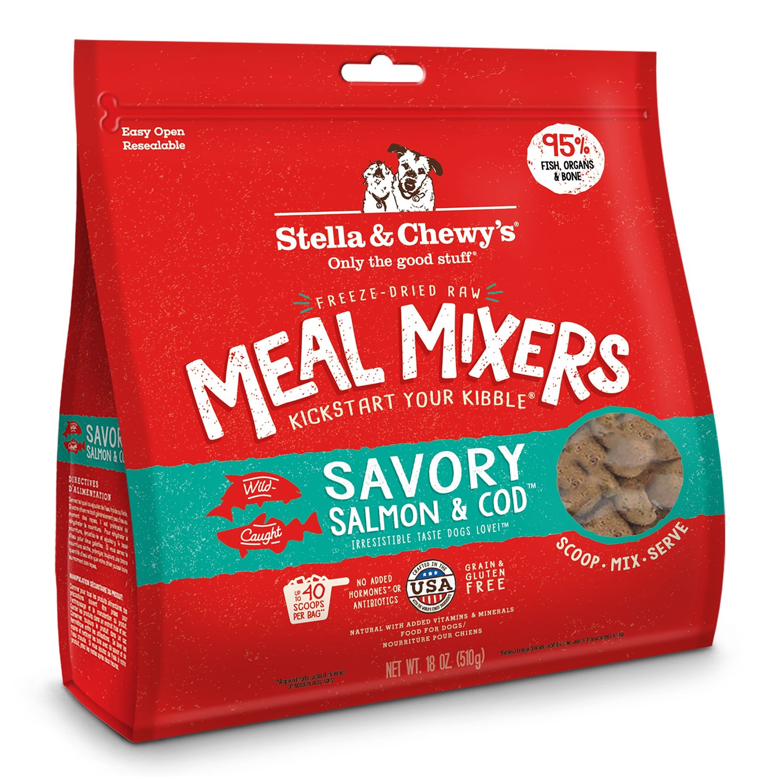 Stella and Chewys Savory Salmon and Cod Meal Mixers