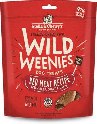 Stella and Chewys Wild Weenies Red Meat Recipe Dog Treat