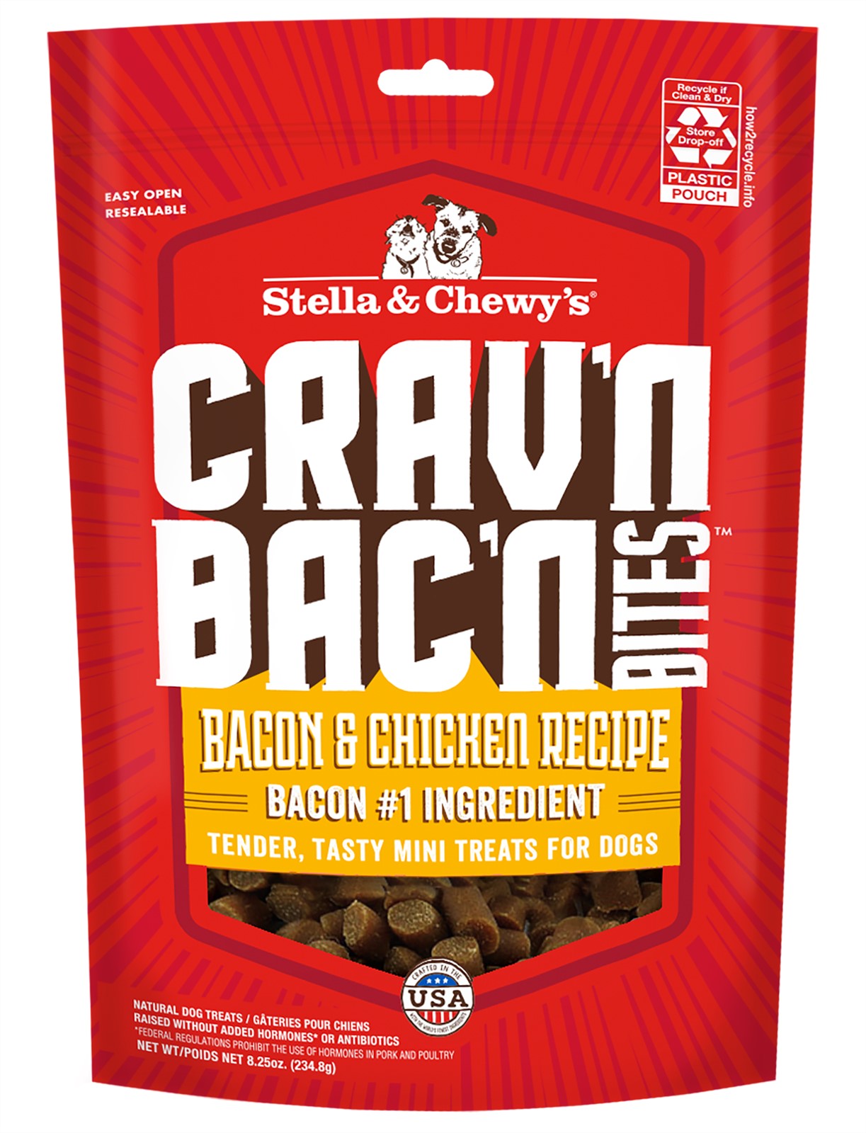 Stella Chewys Cravn Bacn Bites Bacon Chicken Recipe Dog Treats