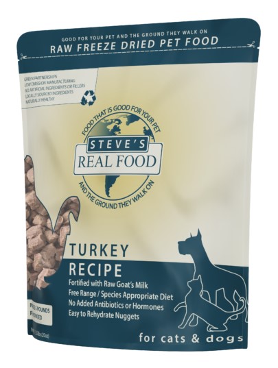 Steves Dog Food Freeze Dried Turkey Diet for Dogs