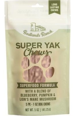 Super Yak Chew Super Food Blueberry Pumpkin Lions Mane