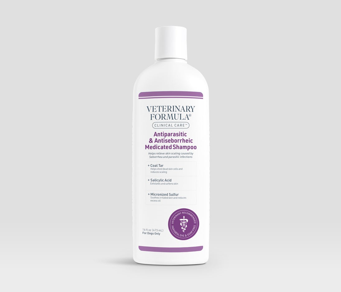Synergy Labs Veterinary Formula Clinical Care Antiparasitic Medicated Shampoo