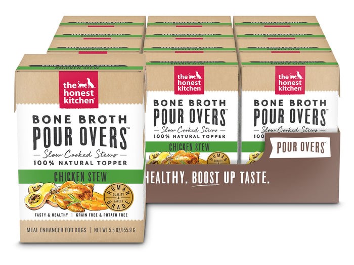The Honest Kitchen Bone Broth Pour Overs Chicken Stew Wet Dog Food Topper