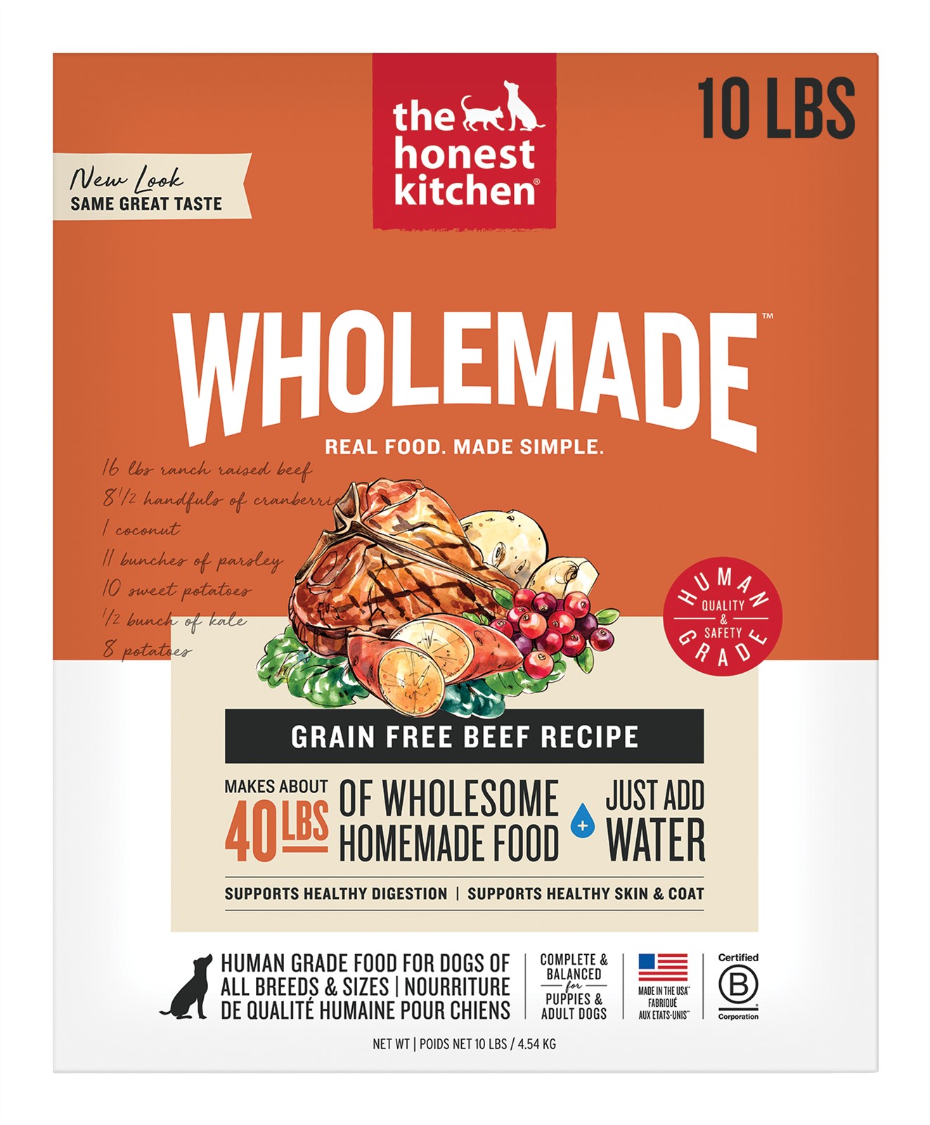 The Honest Kitchen Dehydrated Whole Grain Beef Recipe