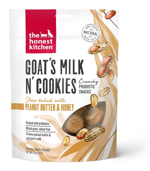 The Honest Kitchen Goats Milk N Cookies Slow Baked With Peanut Butter Honey Dog Treats