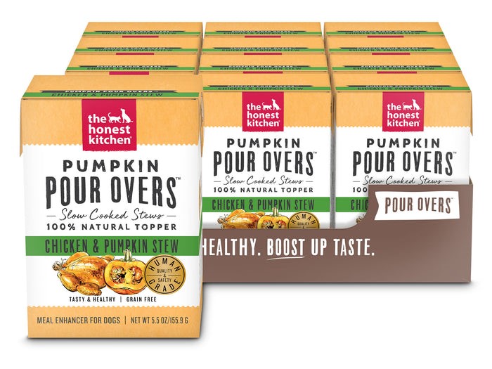 The Honest Kitchen Pumpkin Pour Overs Chicken Pumpkin Stew Wet Dog Food Topper
