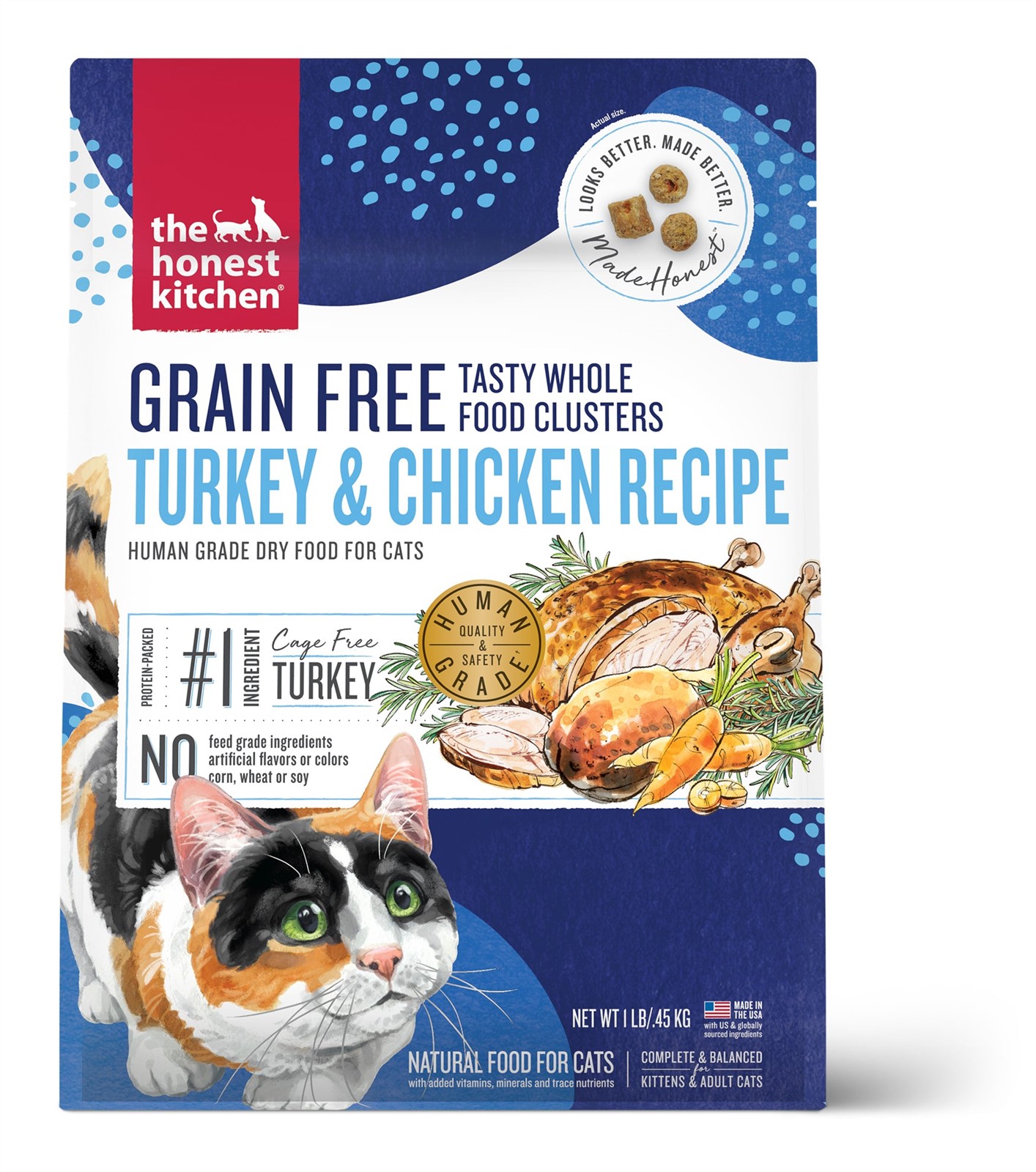 The Honest Kitchen Whole Food Clusters Grain Free Turkey 