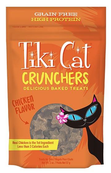 Tiki Cat Crunchers Chicken Flavor Grain Free Cat Treats