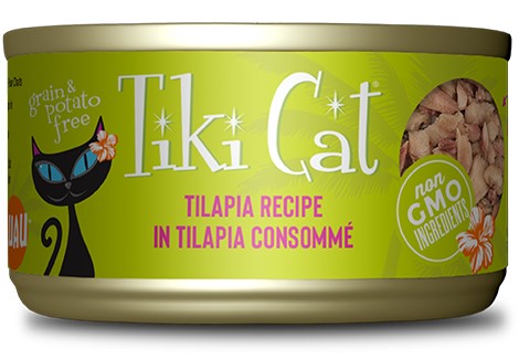 Tiki Cat Kapi Olani Luau Tilapia in Tilapia Consomme Grain Free Canned Cat Food