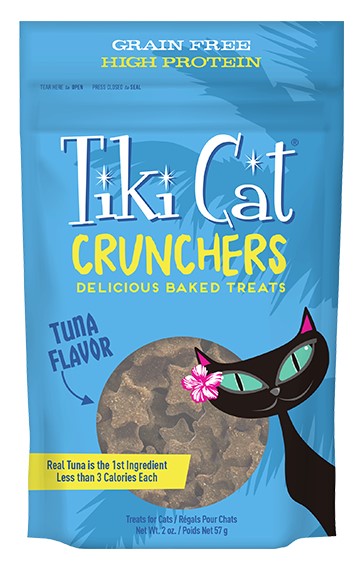 Tiki Cat Treat Pouch Crunchers Tuna and Pumpkin