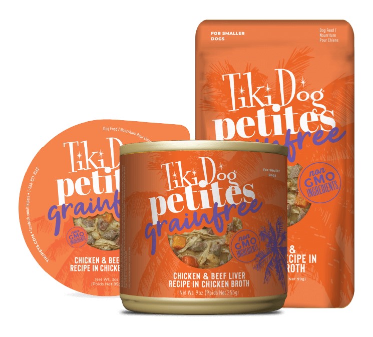 Tiki Dog Aloha Petites Chicken Beef Loco Moco Canned Dog Food