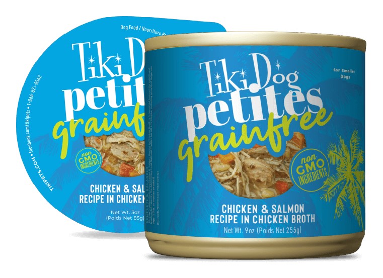 Tiki Dog Aloha Petites Chicken Salmon Lomi Lomi Canned Dog Food