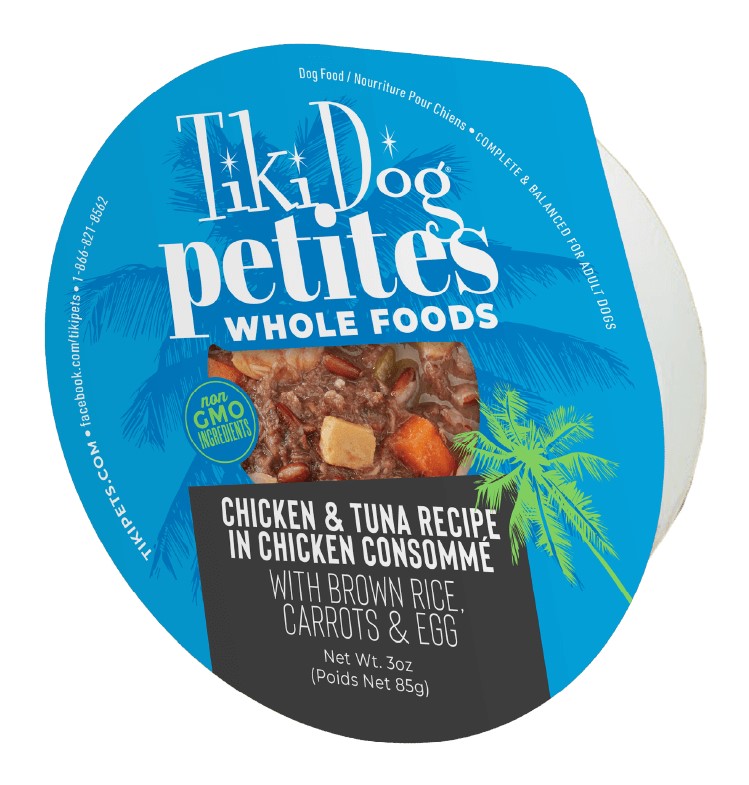 Tiki Dog Chicken Tuna Recipe in Chicken Consomme