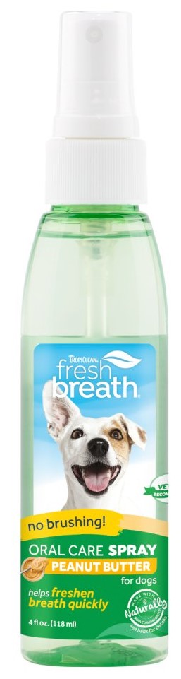 Tropiclean Fresh Breath Peanut Butter Oral Care Spray
