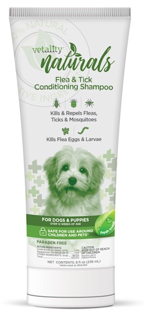 Vetality Naturals Flea and Tick Conditioning Shampoo for Dogs