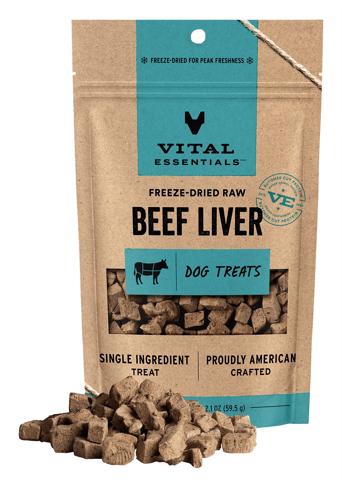Vital Essentials Dog Freeze Dried Treat Beef Liver