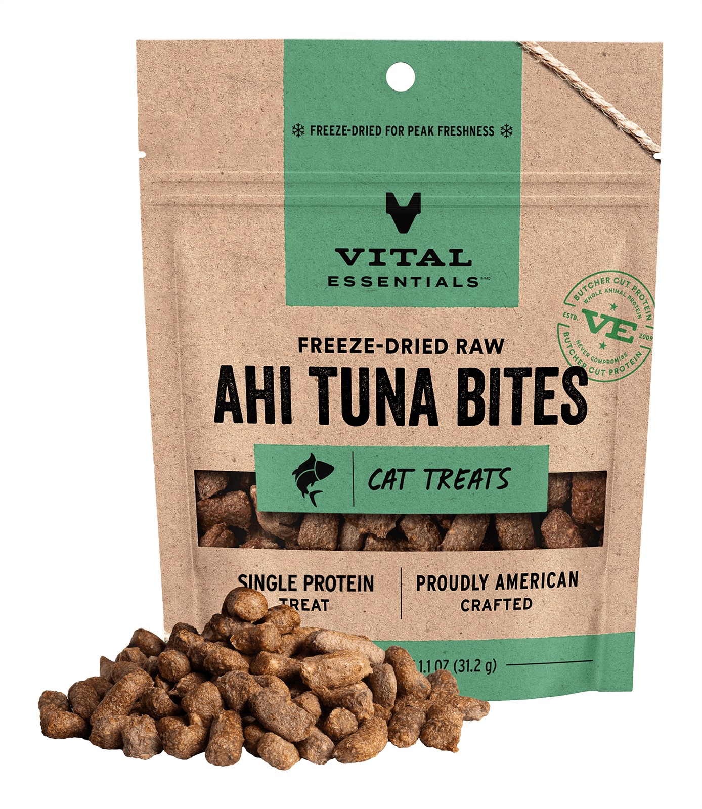 Vital Essentials Freeze Dried Cat Treats Ahi Tuna