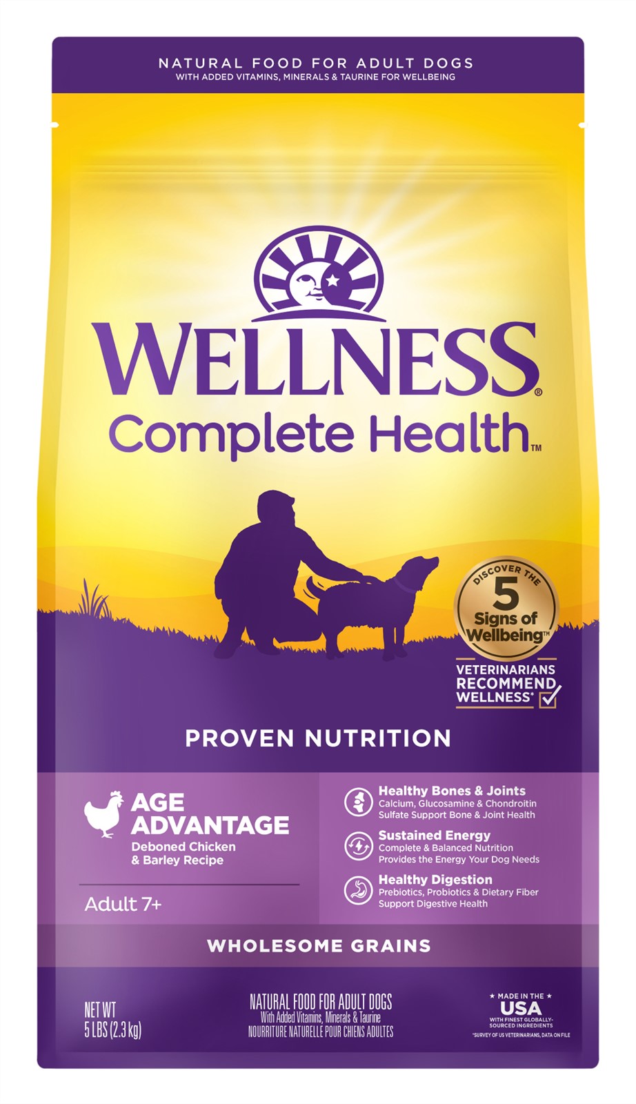 Wellness Complete Health Senior Deboned Chicken Barley Recipe Dry Dog Food