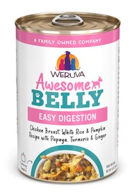 Weruva Awesome Belly Chicken Breast White Rice Pumpkin Papaya Turmeric Ginger Recipe