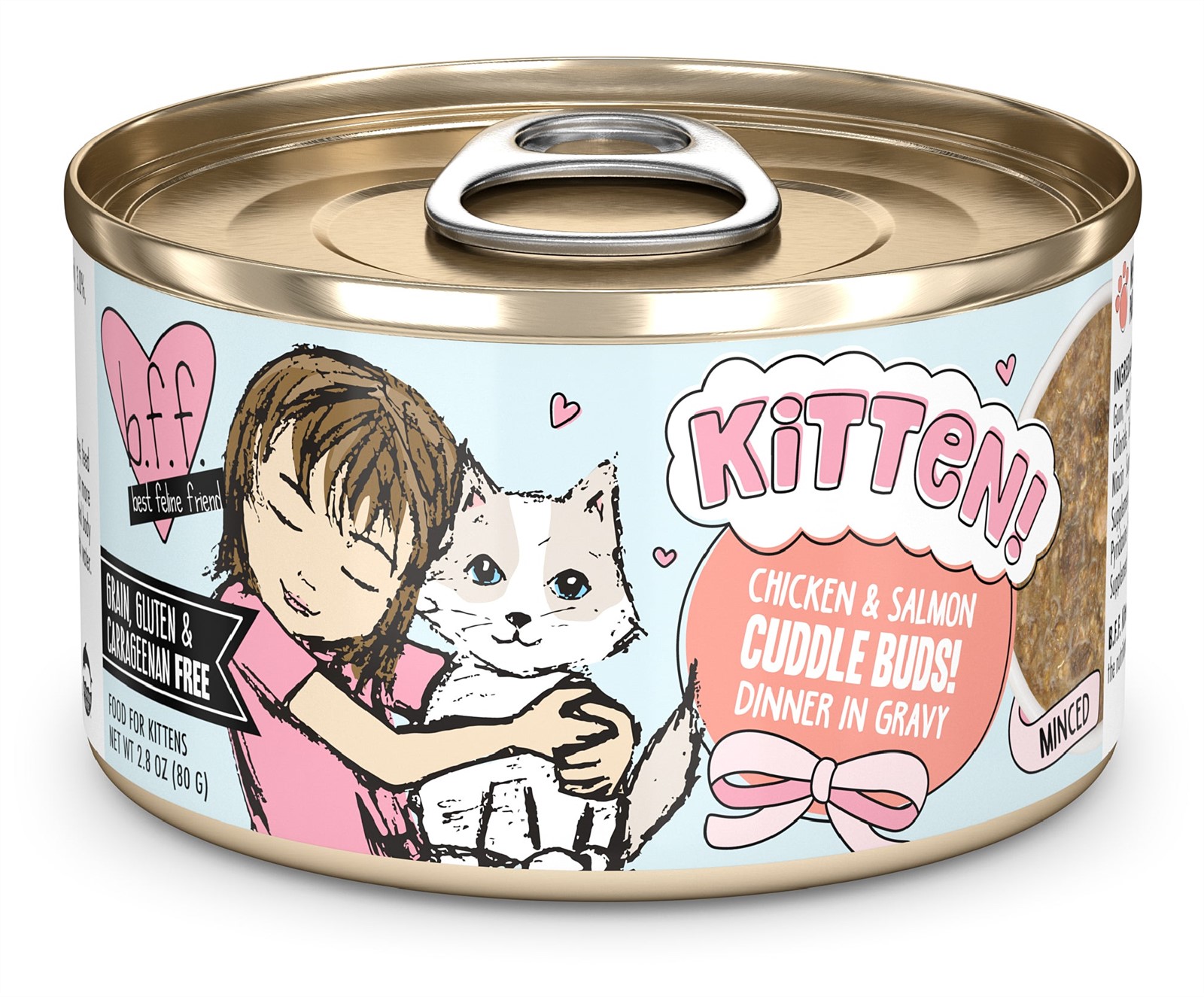 Weruva BFF Kitten Can Gravy Chicken Salmon Cuddle Buds