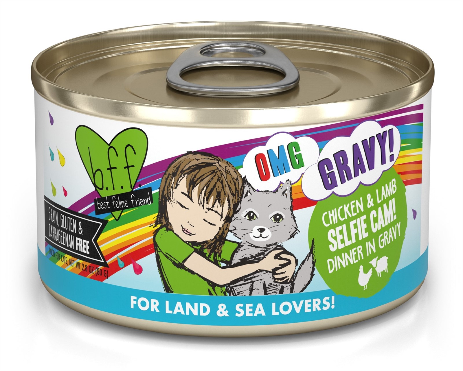 Weruva BFF OMG Selfie Cam Chicken Lamb Dinner in Gravy Grain Free Canned Cat Food