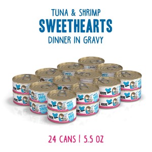 Weruva BFF Tuna and Shrimp Sweethearts Can