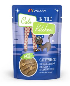 Weruva Cats in the Kitchen Cattyshack with Chicken Shrimp Pate Grain Free Pouch