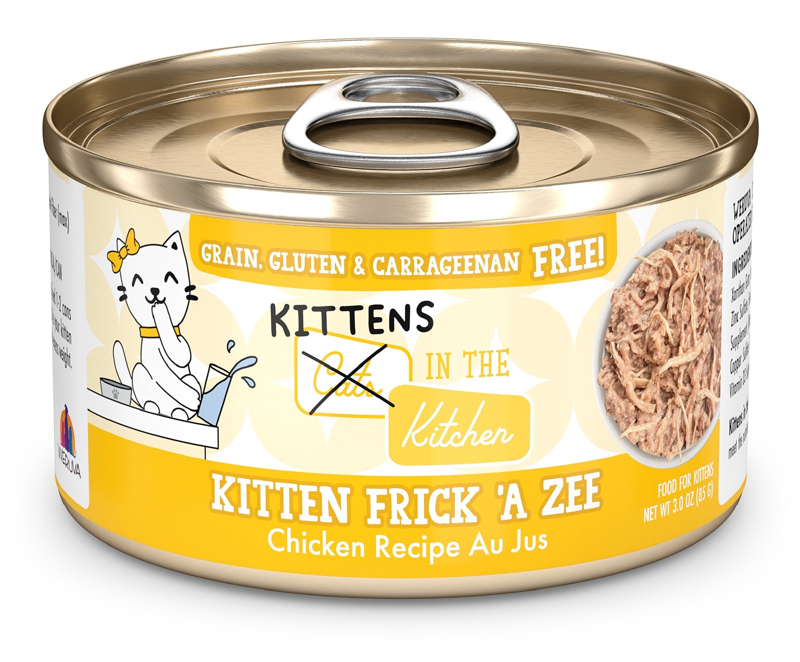 Weruva Cats in the Kitchen Kitten Frick A Zee Chicken Recipe Au Jus Wet Cat Food