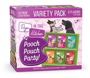 Weruva Dogs in the Kitchen Pooch Pouch Party Variety Pack Wet Dog Food