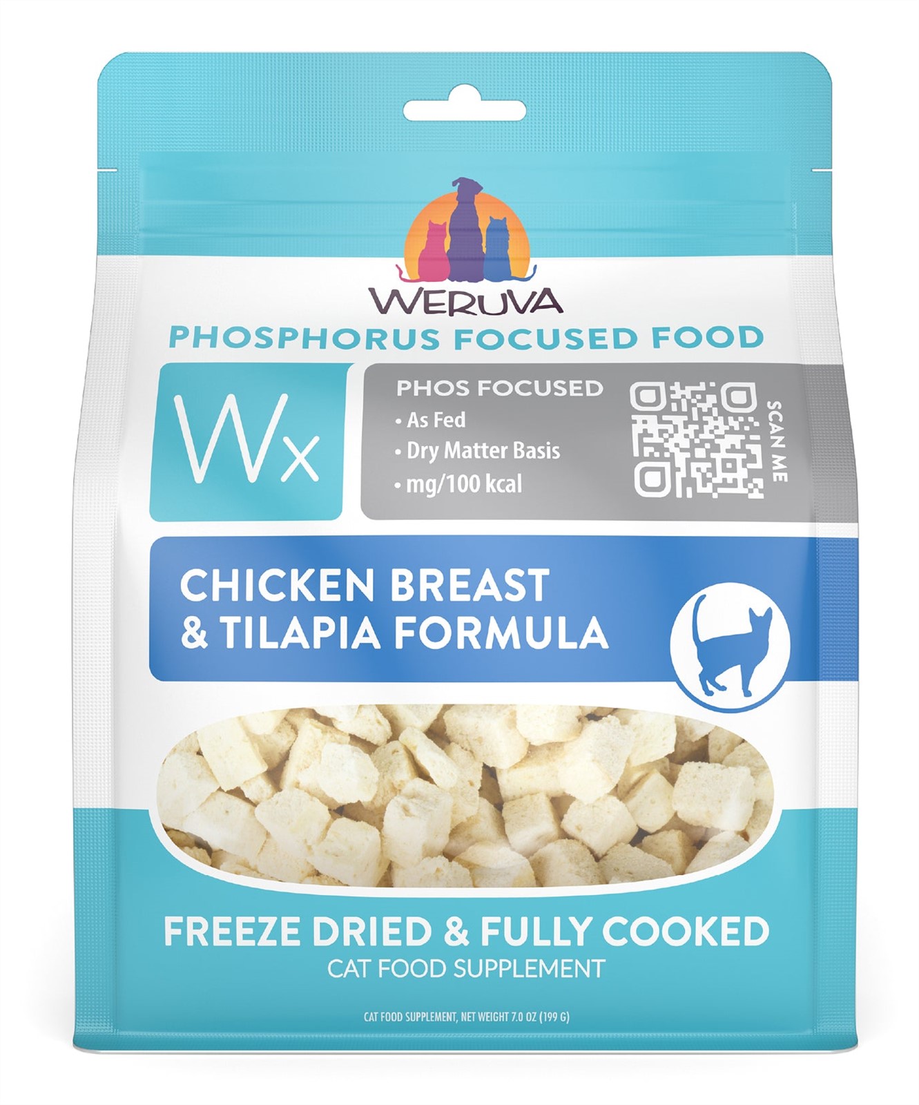 Weruva Wx Phos Focused Chicken Breast Tilapia Freeze Dried Formula Cat Food