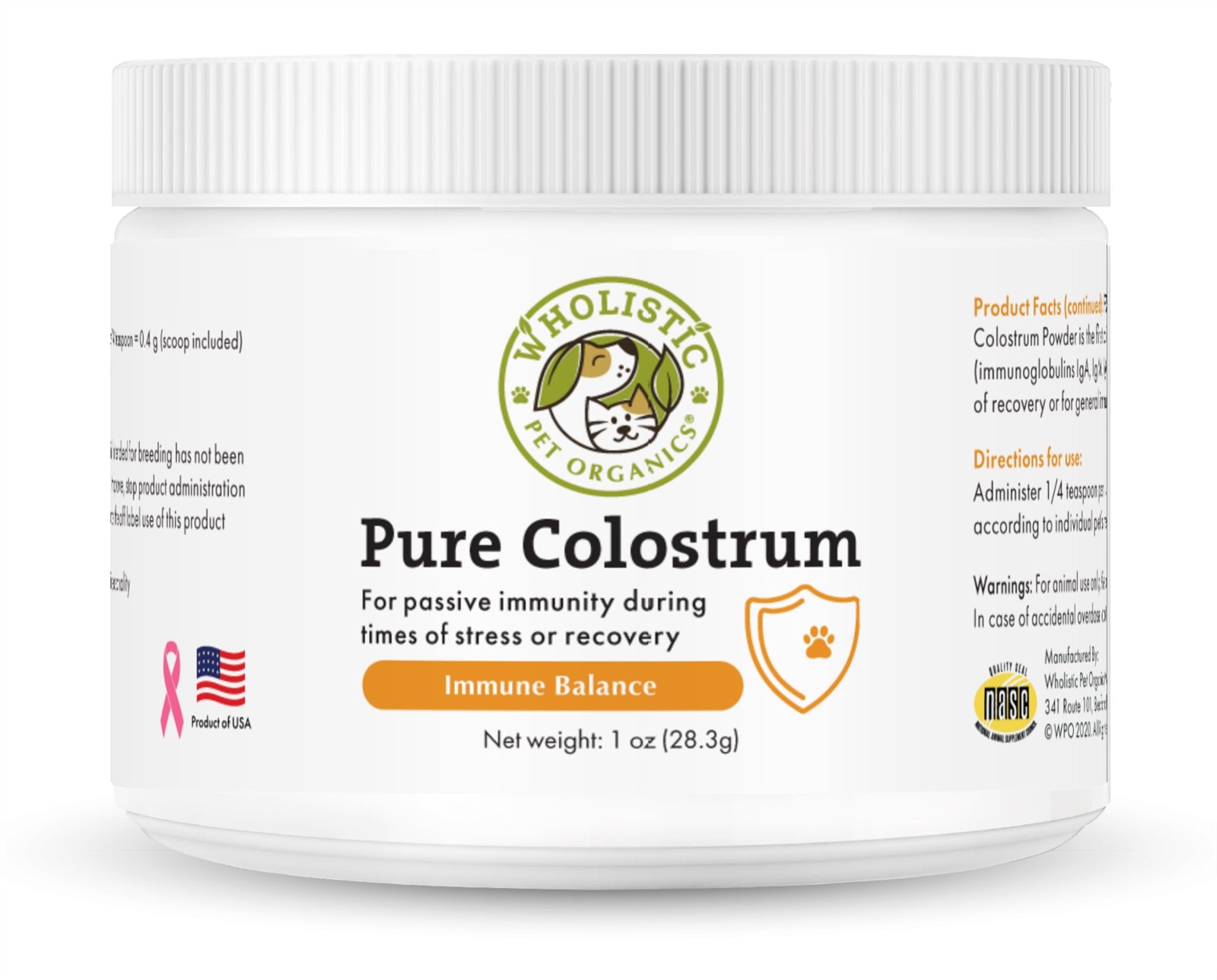 Wholistic Colostrum Powder