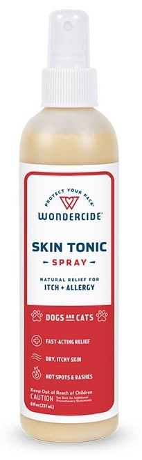 Wondercide Skin Tonic Itch Spray for Dogs Cats with Natural Essential Oils
