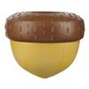 Bark Super Chewer Acornucopia Acorn Brown Rubber Dog Toy