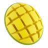 Bark Super Chewer Go Mango Fruit Yellow Green Rubber Dog Toy