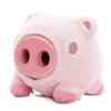 Bark Super Chewer Hambone Pig Pink Rubber Dog Toy