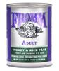 Fromm Adult Turkey Rice Pate Dog Food Cans