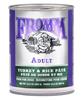 Fromm Adult Turkey Rice Pate Dog Food Cans