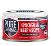 Pure Cravings Chicken and Beef Recipe Shredded in Broth Cat Can